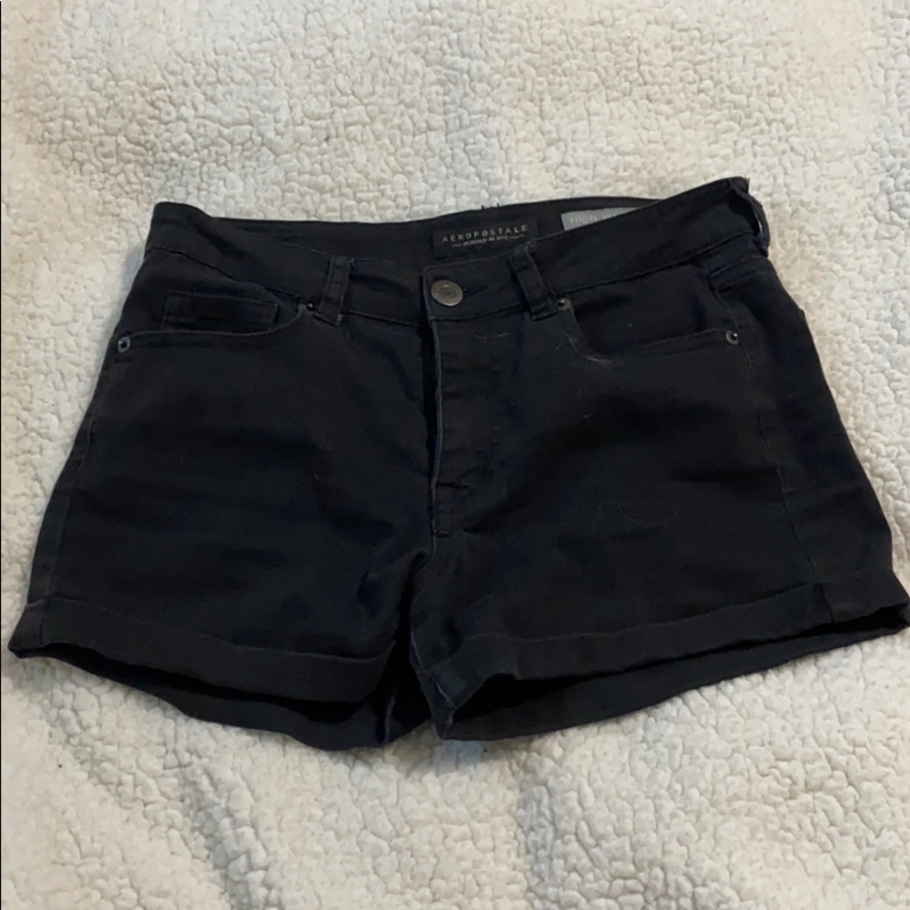 high waisted midi shorts